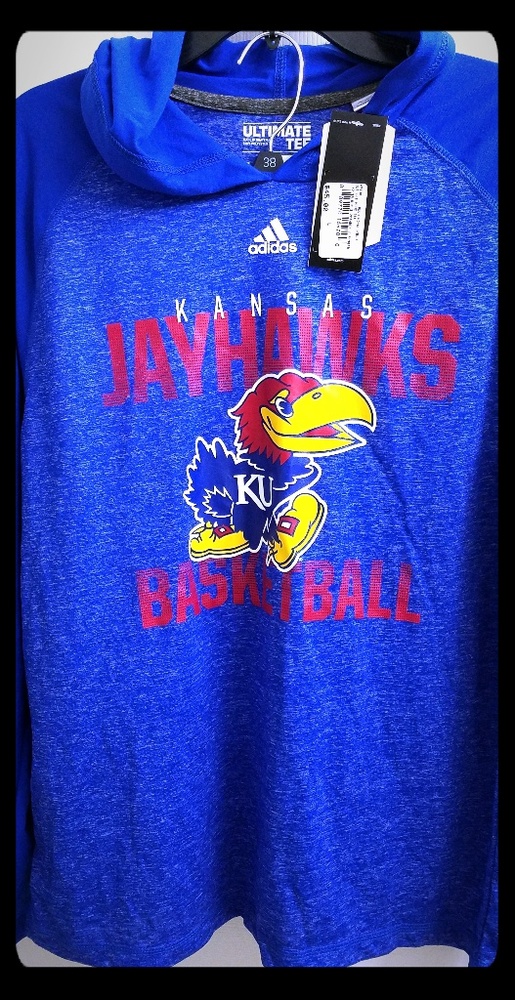 Kansas Jayhawks hooded shirt